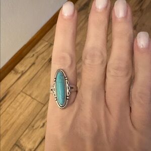 Vintage (Sterling) Turquoise Ring Size 8.5